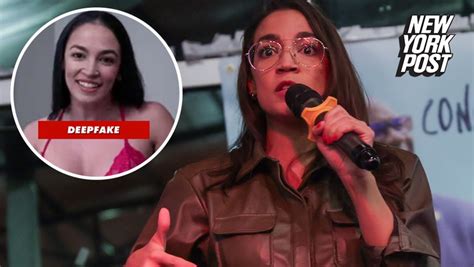 alexandria ocasio tits|AOC opens up about seeing deepfake AI porn of herself online